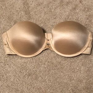 Tan strapless bra